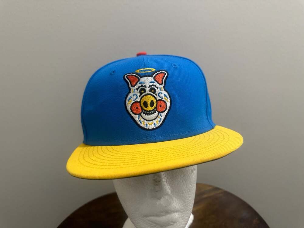 New Era Lehigh Valley Cerdos Copa de la Diversión 59FIFTY Fitted Hat Size 7 1/8